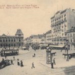 10.BRUXELLES, place Rogier - Gare du Nord et Hôtel Palace